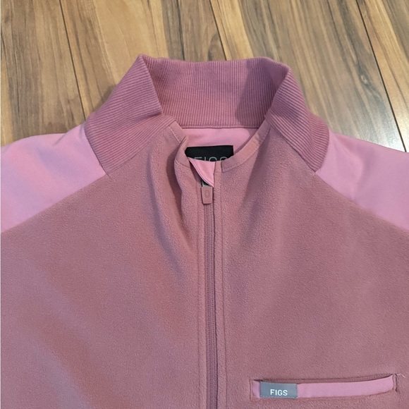 NWOT 🛍️⭐️ FIGS Primaloft Fleece Jacket Women’s XL Dusty Rose Pink - Picture 3 of 11